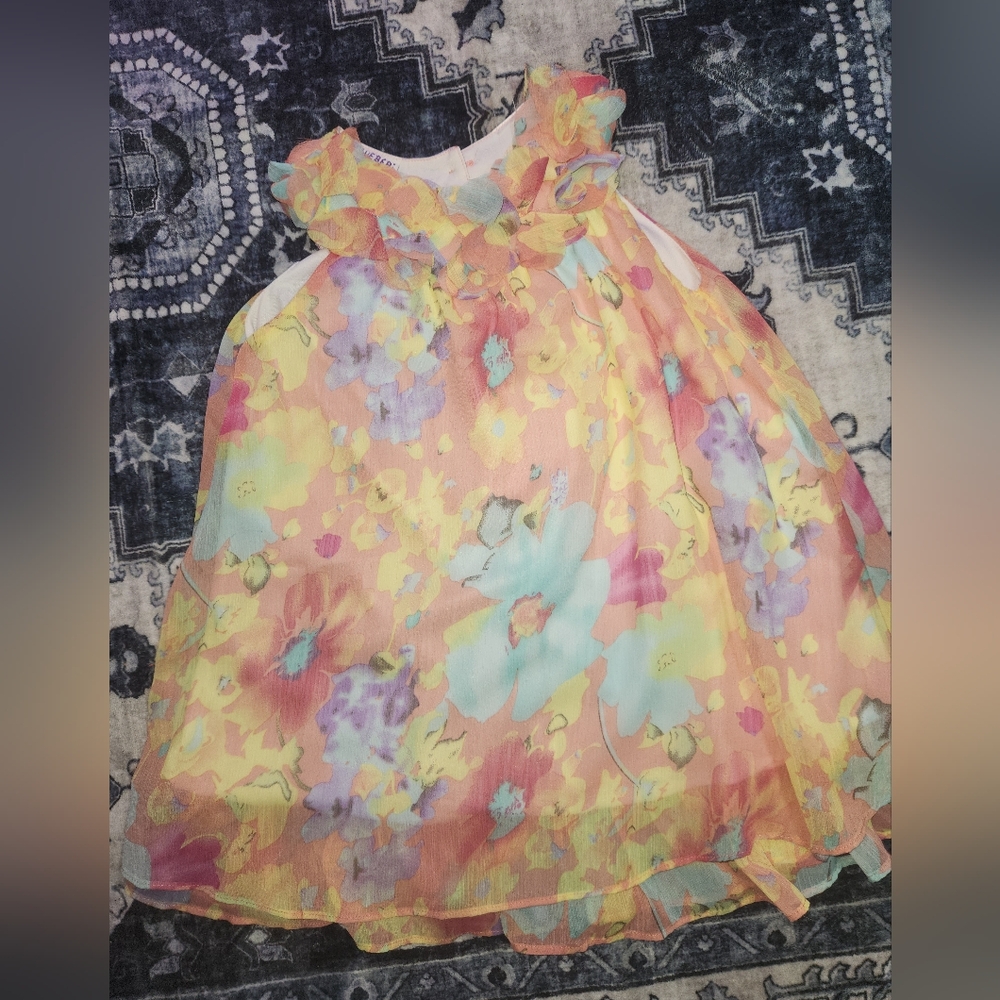 Blueberi Boulevard Floral Kids Dress